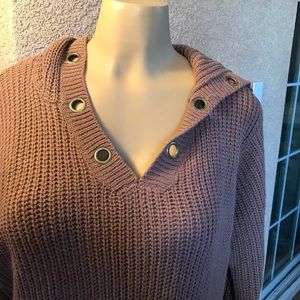 3 X knitted dress tan/light rose color